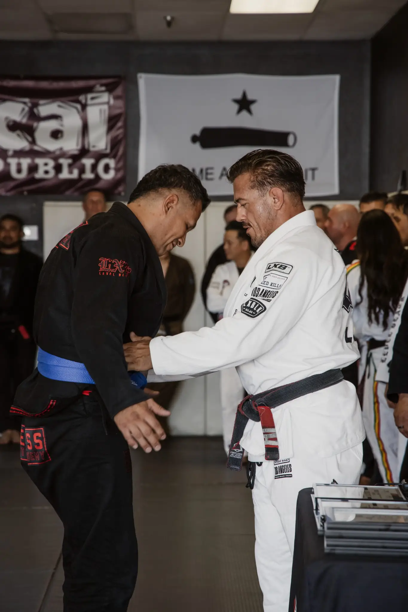 Drilling Brazilian Jiu Jitsu technique at Peerless