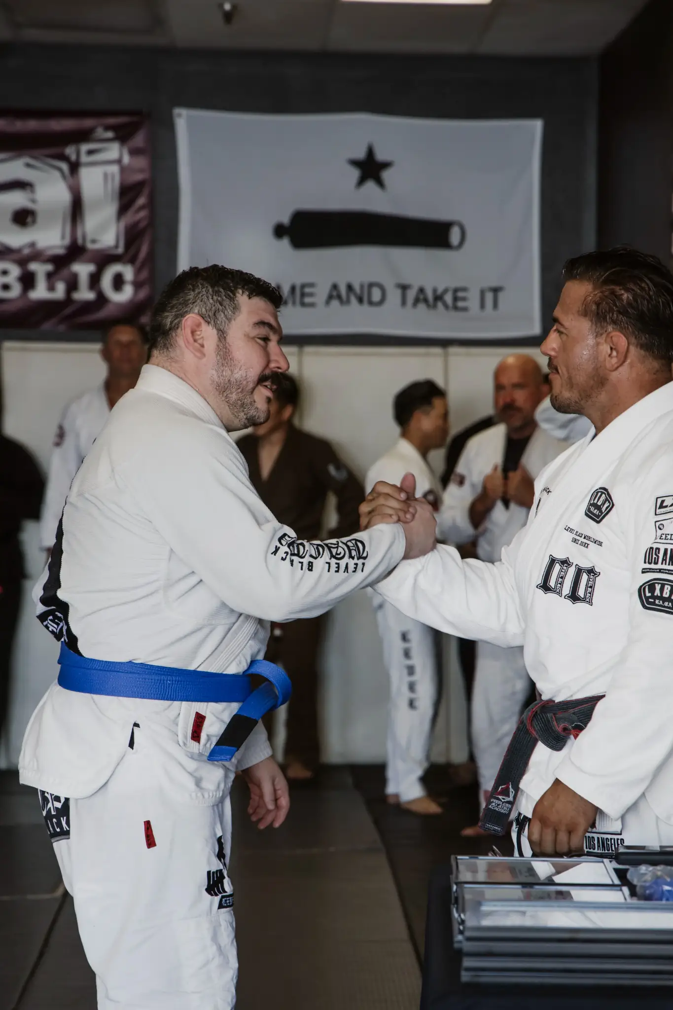 The training floor at Peerless Jiu Jitsu Academy
