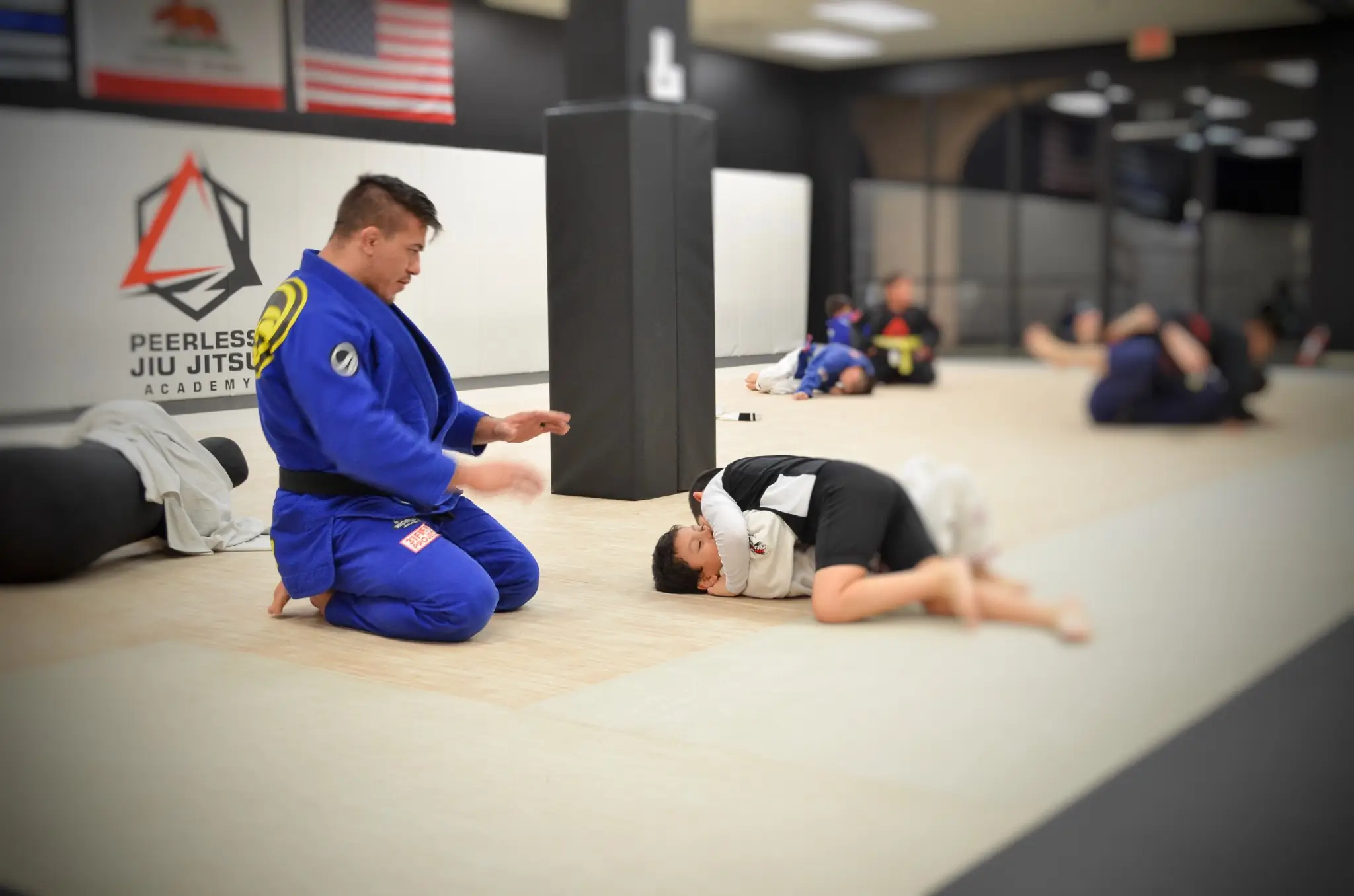 A moment from Peerless Jiu Jitsu Academy