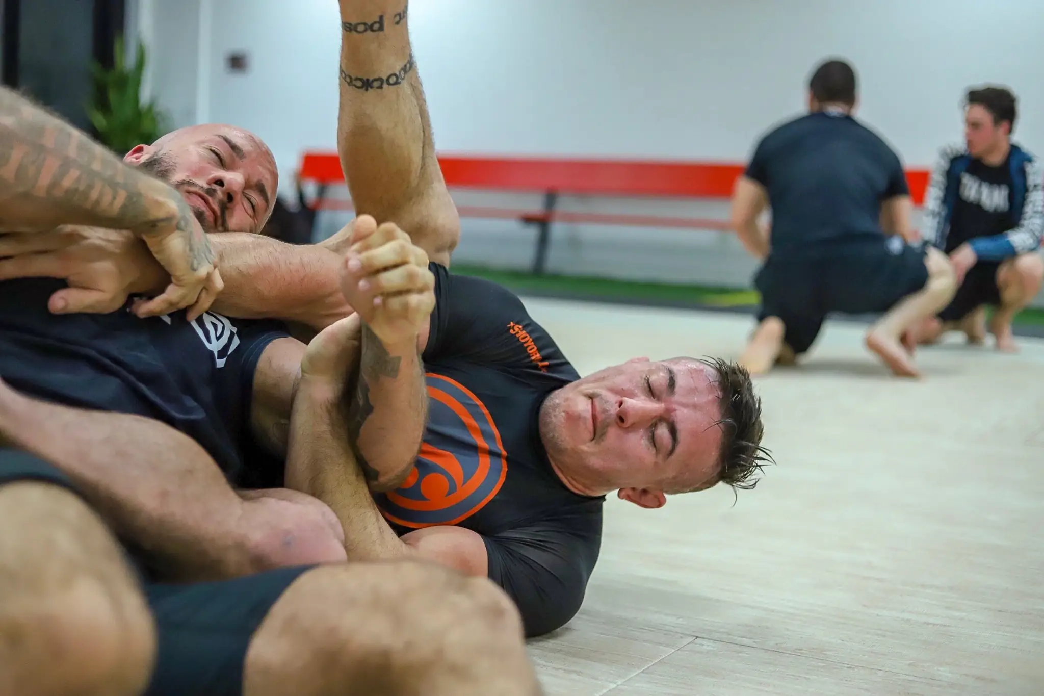 Technique drilling at Peerless Jiu Jitsu Academy
